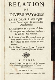 Relation De Divers Voyages (Dralsé  De Grandpierre)