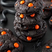 Dark Chocolate Halloween Cookies