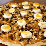 Banana and Peanut Butter Pizza