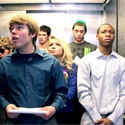 Ntering a Elevator With a Bunch of People and the Whole Time It's Silent