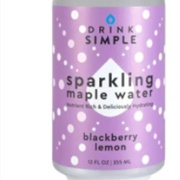 Drink Simple Sparkling Maple Water Blackberry Lemon