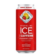 Sparkling Ice +Caffeine Strawberry Citrus