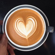 Coffee With Heart Latte Art