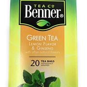 Benner Lemon & Ginseng Green Tea
