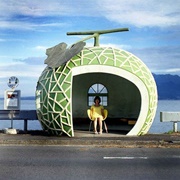 Fruit Shaped Bus Stops, Konagai, Japan