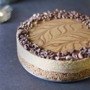 Espresso Salted Caramel Vegan Cheesecake