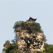Temples on Mountain Cliffs  - Yangtse River