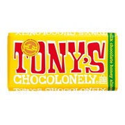 Tony&#39;s Chocolonely Milk Honey Almond Nougat Chocolate