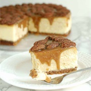 Bourbon Butterscotch Cheesecake With Spiced Pecans