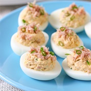 Tuna-Stuffed Eggs