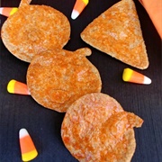 Candy Corn Coated Tortilla Chips