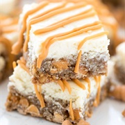 Oatmeal Scotchie Cheesecake Bars