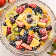 Fruit Salad With Coconut and Raisins