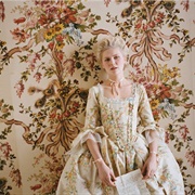 Kirsten Dunst Flower-Etched Gown- Maire Antoinette