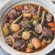 Beef Stew With Potatoes, Turnips, and Onions