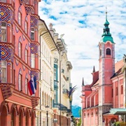 The Franciscan Church, Ljubljana, Slovenia