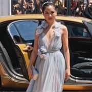 Pale Blue Vision Constance Wu From -Crazy Rich Asians