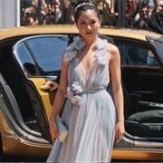 Pale Blue Vision Constance Wu From -Crazy Rich Asians