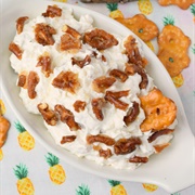 Pineapple Cheesecake Dip With Toffee Pretzel Pieces