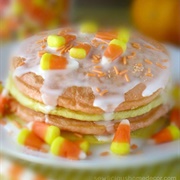 Candy Corn Pancakes