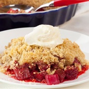 Rhubarb and Apple Crumble
