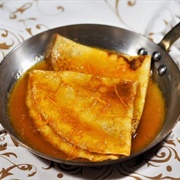 Flambéed Pancakes