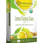 Davidson's Organics Lemon Ginseng Green Tea