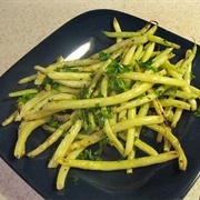 Grilled Yellow Wax Beans