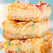 Funfetti Sugar Cookie Cheesecake Bars