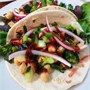 Boiled Broccoli Tacos