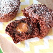 Chocolate and Salted Caramel Muffin