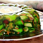Savoury Green Jello Salad