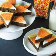 Candy Corn Brownies