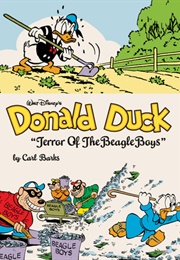 Donald Duck in Terror of the Beagle Boys (Carl Barks)