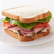 Ham Lettuce Tomato Sandwich
