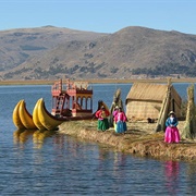 Floating Uros Islands, Lake Titicaca, Peru