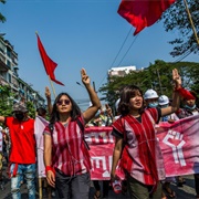 Esther Ze Naw Bamvo and Ei Thinzar Maung