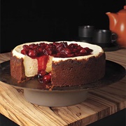Gingersnap Cherry Cheesecake