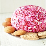 Angel Food Cake and Strawberry Cheesecake Cheeseball