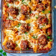 Meatball Pasta Bake
