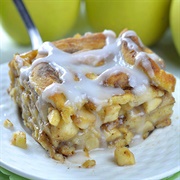 Caramel Apple Cinnamon Roll Lasagna