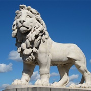 South Bank Lion Statue, London, UK