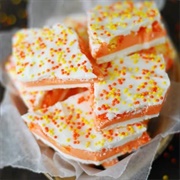 Candy Corn Truffle Bark