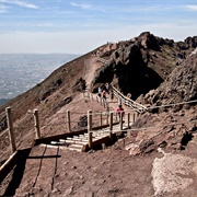 Climbed to the Top of Mount Vesuvius