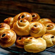 Saffron Buns in Sweden on St Lucia's Day