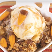 Caramel Candy Corn Apple Crisp
