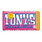 Tony&#39;s Chocolonely White Raspberry Popping Candy Chocolate