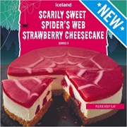 Iceland Scarily Sweet Spider's Web Strawberry Cheesecake
