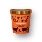 Blue Bell Orange Swirl