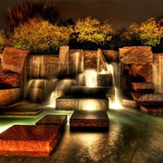 Franklin D. Roosevelt Memorial at Night